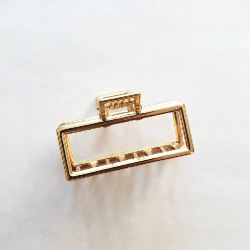 Gold Tone Metal Hair Claw Hair Clip